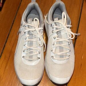 Under Armour White and Gray Sneakers